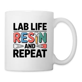 Lab Life Résine et répétition - Mug blanc - blanc - Droite