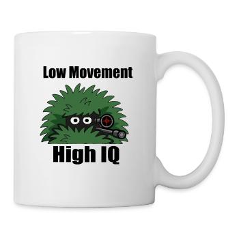 Low Movement – High IQ Gamer Design - Mug - white - Right