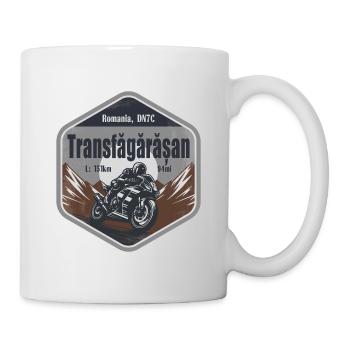 Itinéraire moto Transfagarasan Roumanie Alpes - Mug blanc - blanc - Droite