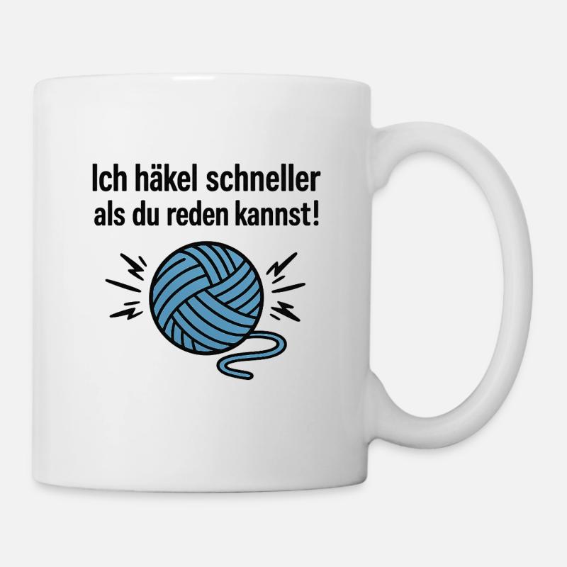 La turbine à tricoter - Mug blanc - blanc