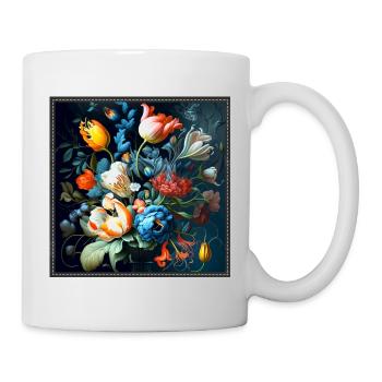Bouquet of flowers with imaginative play of colours Gobeli - Mug - white - Right