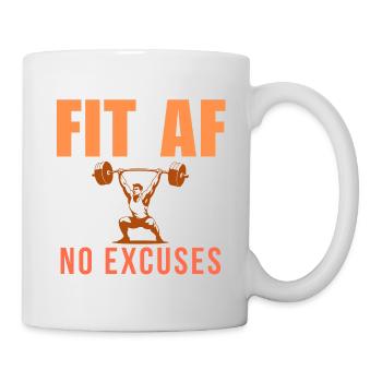 Motivation zum Krafttraining - Tasse - Weiß - Rechts