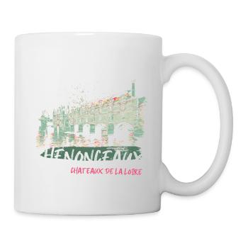 Châteaux de la Loire à Chenonceaux - Mug blanc - blanc - Droite