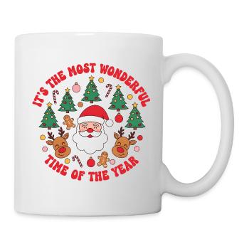 X-mas - It's the most wonderful time of the year - Tasse - Weiß - Rechts