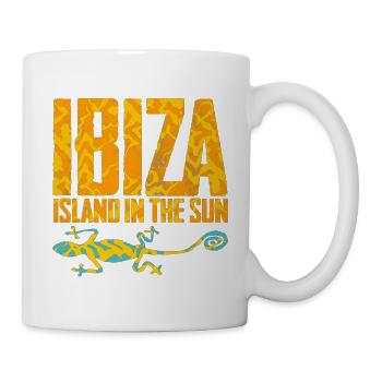 Ibiza Island Sun with Gecko - Mug - white - Right