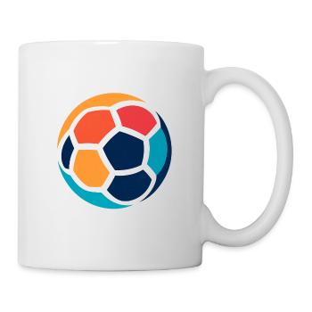 Futuristic geometric football print - Mug - white - Right