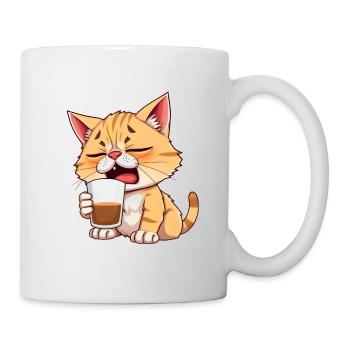 Katze_noch_nicht_wach - Mug - white - Right