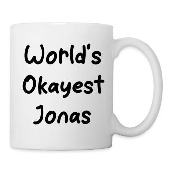 World-s_okayest_Jonas - Tasse - Weiß - Rechts