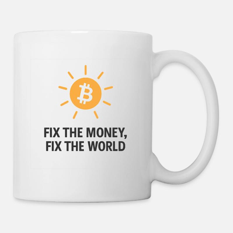Fix_the_money - Mug blanc - blanc