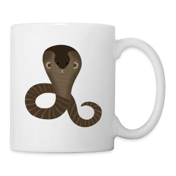 Stylish Cobra Illustration for Apparel - Mug - white - Right