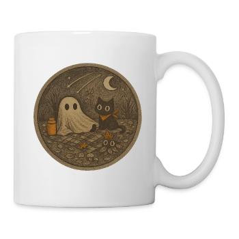 Nocturnal animal and ghost motif - Mug - white - Right