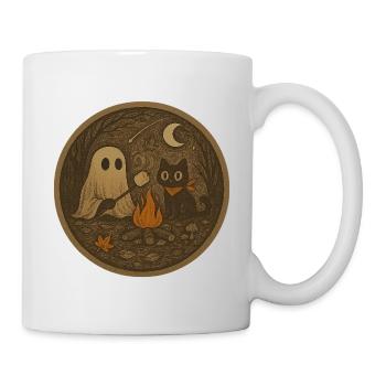 Mystical Forest Nights with Cat Spirit - Mug - white - Right