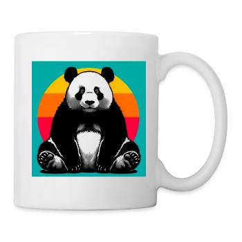 Panda - Tasse - Weiß - Rechts