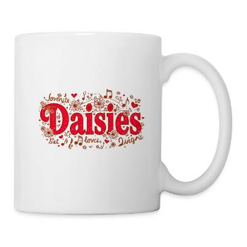 Conception de chansons de dames joyeuses - Mug blanc - blanc - Droite