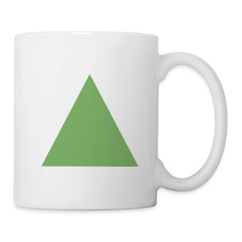 Abstract triangle design in pastel colors - Mug - white - Right