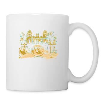Monaco Casino façade, Golden Globe - Mug - white - Right
