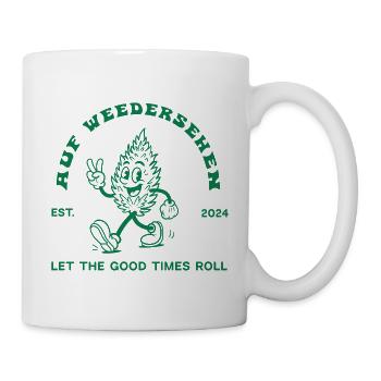 Stoner avec signe de paix - ON WEED - Mug blanc - blanc - Droite