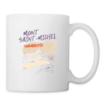 Mont Saint-Michel, Normandie - Tasse - Weiß - Rechts