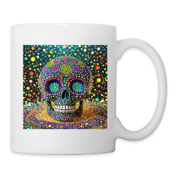  Dia de los Muertos Totenkopf - Tasse - Weiß - Rechts