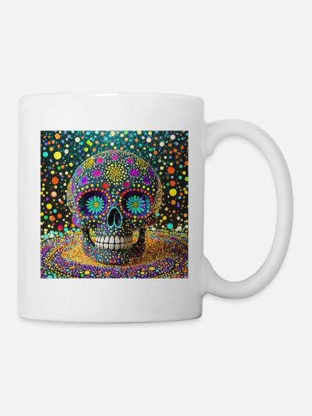 Dia de los Muertos Skull - Mug - white