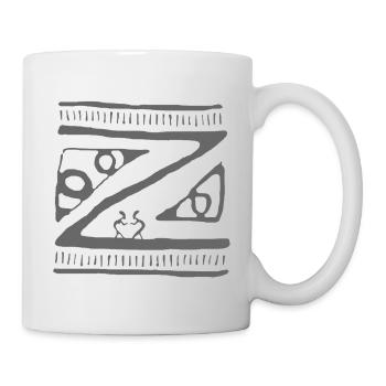 Abstract Geometric Maori Art Pattern - Mug - white - Right