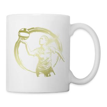 Volleyball Player Silhouette - Mug - white - Right