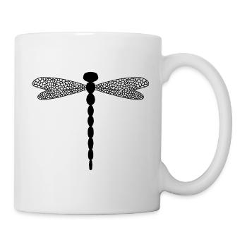 Libellule complexe - Mug blanc - blanc - Droite