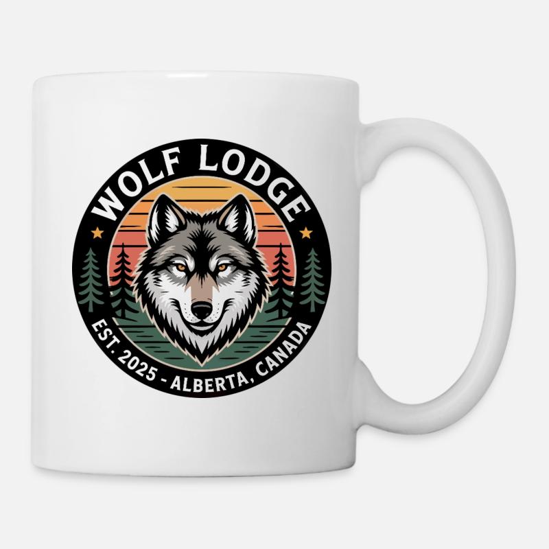 Wolf Lodge Alberta Emblem - Mug - white