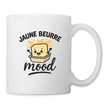 GELBE BUTTER STIMMUNG - Tasse - Weiß - Rechts