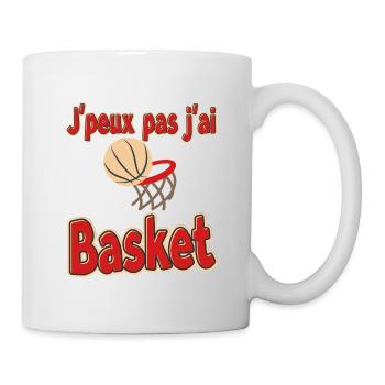 I can't I have Basketball - Mug - white - Right