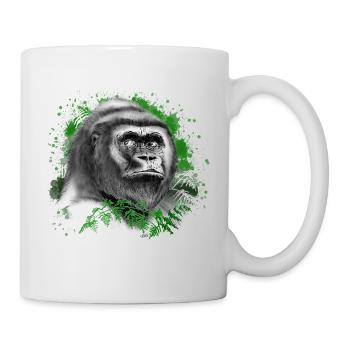 Gorilla - Tasse - Weiß - Rechts