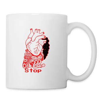 Traffic message Heart Attack - Mug - white - Right