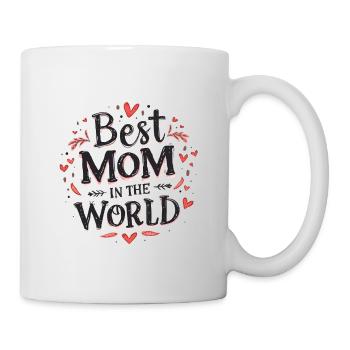 Meilleur design de figurine Mom World - Mug blanc - blanc - Droite