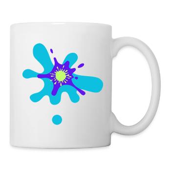 Abstract Color Strike Pattern - Mug - white - Right