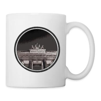 Evening Berlin Brandenburg Gate - Mug - white - Right