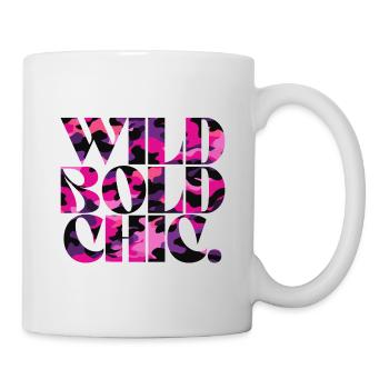 Wild Bold Chic Camo Muster Design - Tasse - Weiß - Rechts