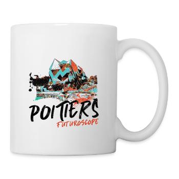Poitiers, Futuroscope, couleurs Neon - Mug blanc - blanc - Droite