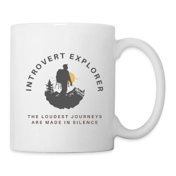Les trajets les plus bruyants se font en silence - Mug blanc - blanc - Droite