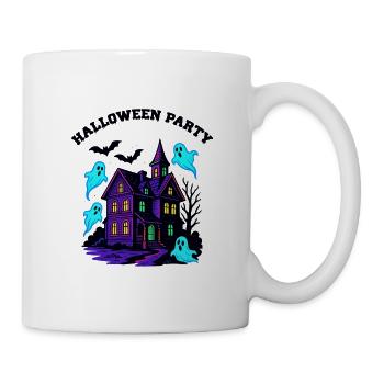Spukhaus Halloween - Tasse - Weiß - Rechts