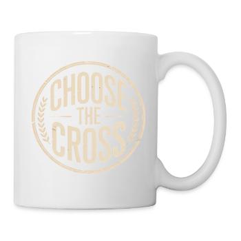 Christian Choose The Cross Faith Cross - Mug - white - Right