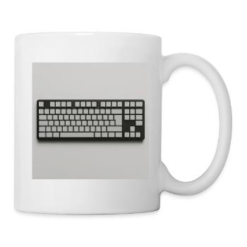 Minimalist Tastatur  - Tasse - Weiß - Rechts