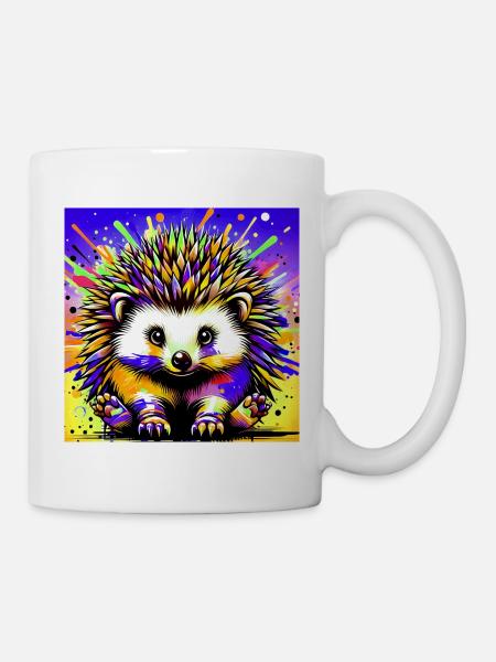 Igel - Tasse - Weiß