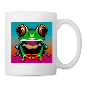 grenouille - Mug blanc - blanc - Droite