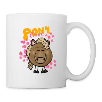 Pony Liebe - Tasse - Weiß - Rechts