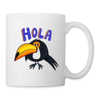 Hola Toucan - Mug blanc - blanc - Droite