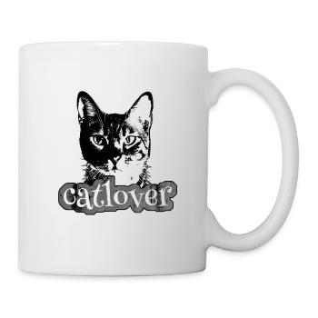 Cat Lover Contrast - Mug - white - Right