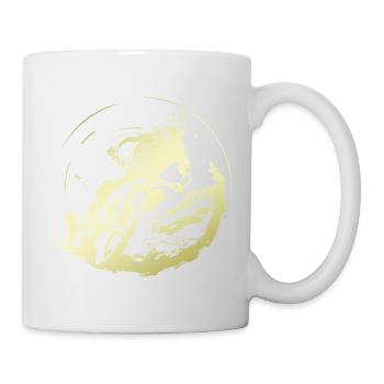 Mountain Bike Bicycle Silhouette - Mug - white - Right