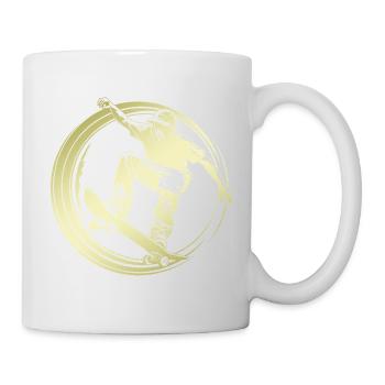 Skateboarding Silhouette Skateboard - Mug - white - Right