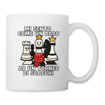 Comme un dé à damier - Mug blanc - blanc - Droite