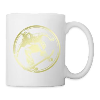 Skateboarding Silhouette Skateboard - Mug - white - Right